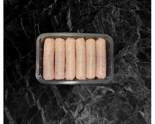 Pork, haggis and creamy peppercorn sausages
